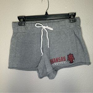 Champion Arkansas Razorbacks gray loungewear cotton shorts women’s size medium